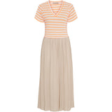 MARTA DU CHATEAU Marta du Chateau Damen Kleid MdcIngfrid 7334 Dress Beige/Orange