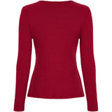 MARTA DU CHATEAU Marta du Chateau Damen Langarm T-Shirt 38915M LS Tee Bordeaux