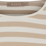 MARTA DU CHATEAU Marta du Chateau Damen Langarm T-Shirt MdcBegonia 7702 LS Tee Beige