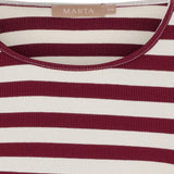 MARTA DU CHATEAU Marta du Chateau Damen Langarm T-Shirt MdcBegonia 7702 LS Tee Bordeaux