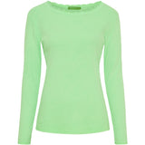 MARTA DU CHATEAU Marta du Chateau Damen Langarm T-Shirt MdcBelinda 24160 Restudsalg Green Neo