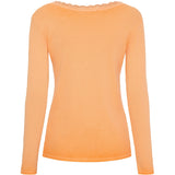 MARTA DU CHATEAU Marta du Chateau Damen Langarm T-Shirt MdcBelinda 24160 Restudsalg Arancio