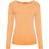MARTA DU CHATEAU Marta du Chateau Damen Langarm T-Shirt MdcBelinda 24160 Restudsalg Arancio