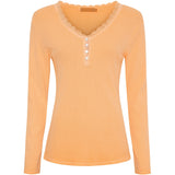 MARTA DU CHATEAU Marta du Chateau Damen Langarm T-Shirt MdcCalista 2500 Restudsalg Arancio