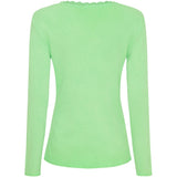 MARTA DU CHATEAU Marta du Chateau Damen Langarm T-Shirt MdcCalista 2500 Restudsalg Green Neo