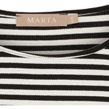 MARTA DU CHATEAU Marta du Chateau Damen Langarm T-Shirt MdcJosiane 49066 LS Tee Black/Greggio