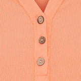 MARTA DU CHATEAU Marta du Chateau Damen Langarm T-Shirt MdcMagali 2553 Restudsalg Salmone
