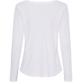 MARTA DU CHATEAU Marta du Chateau Damen Langarm T-Shirt MdcMagali 2553 Restudsalg White