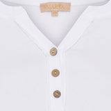 MARTA DU CHATEAU Marta du Chateau Damen Langarm T-Shirt MdcMagali 2553 Restudsalg White