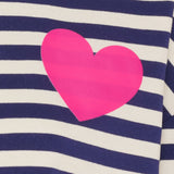 MARTA DU CHATEAU Marta du Chateau Damen Langarm T-Shirt MdcVilda 58903 LS Tee Navy/Fuxia