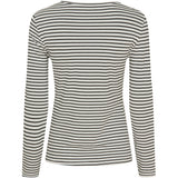 MARTA DU CHATEAU Marta du Chateau Damen Langarm T-shirt MdcNancy 6111 Restudsalg Black/White