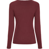 MARTA DU CHATEAU Marta du Chateau Damen Langarmshirt MdcAster 4906 LS Tee Bordeaux