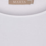 MARTA DU CHATEAU Marta du Chateau Damen Langarmshirt MdcAster 4906 LS Tee Optical White