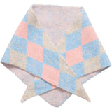 MARTA DU CHATEAU Marta du Chateau Damen Schal MdcMaxi BA-3512 Scarf Light Blue/Pink