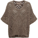 MARTA DU CHATEAU Marta du Chateau Damen Strick MdcNieve 65033 Knit Fango