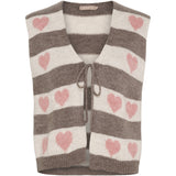 MARTA DU CHATEAU Marta du Chateau Damen Strickjacke Weste MdcPhoenix 8069 Restudsalg Old Rose