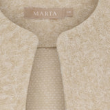 MARTA DU CHATEAU Marta du Chateau Damen Strickweste MdcCapella 7600 Knit Vest Beige