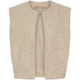 MARTA DU CHATEAU Marta du Chateau Damen Strickweste MdcCapella 7600 Knit Vest Beige