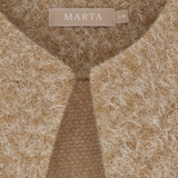 MARTA DU CHATEAU Marta du Chateau Damen Strickweste MdcCapella 7600 Restudsalg Camello4