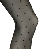 MARTA DU CHATEAU Marta du Chateau Damen StrumpfHose 20 DEN MdcChris 121-CD22PO1 Pantihoes Black Dot
