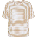 MARTA DU CHATEAU Marta du Chateau Damen T-Shirt MdcEnrica 258036 Restudsalg Beige Stripe