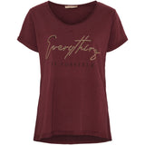 MARTA DU CHATEAU Marta du Chateau Damen T-Shirt MdcLillian 42005 Restudsalg Vino