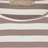MARTA DU CHATEAU Marta du Chateau Damen T-Shirt MdcNena 7524 Restudsalg Tortora