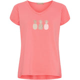 MARTA DU CHATEAU Marta du Chateau Damen T-shirt MdcGemma 22031 Restudsalg Corallo
