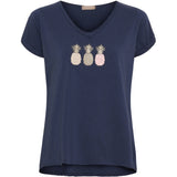 MARTA DU CHATEAU Marta du Chateau Damen T-shirt MdcGemma 22031 Restudsalg Dark Blue