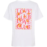 MARTA DU CHATEAU Marta du Chateau Damen T-shirt MdcInge -0532 Restudsalg White/Pink Fluo