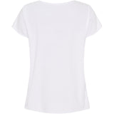 MARTA DU CHATEAU Marta du Chateau Damen T-shirt MdcMarie 1535 Restudsalg White VW Rosa Baby