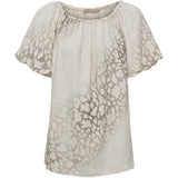 MARTA DU CHATEAU Marta du Chateau Damen Top MdcLuciana 26136 Leo Top Beige