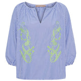 MARTA DU CHATEAU Marta du Chateau Damen bluse MdcBrooke 8200 Blouse Navy/Yellow