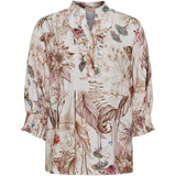 MARTA DU CHATEAU Marta du Chateau Damen bluse MdcCharlie 6892 Shirt BeigeXPA5021