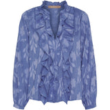 MARTA DU CHATEAU Marta du Chateau Damen bluse MdcElea 58221 Restudsalg Denim