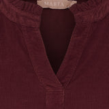 MARTA DU CHATEAU Marta du Chateau Damen bluse MdcMorgana 2518115V Restudsalg Bordeaux6269