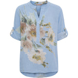 MARTA DU CHATEAU Marta du Chateau Damen bluse MdcNadira 9122 Shirt Celeste
