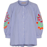 MARTA DU CHATEAU Marta du Chateau Damen hemd MdcAleta 268191Stripe Shirt Blue Denim Stripe