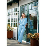 MARTA DU CHATEAU Marta du Chateau Damen hosen MdcMarilyn 8222 Pant Light blue