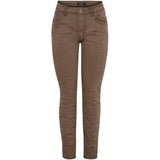 MARTA DU CHATEAU Marta du Chateau Damen jeans MdcNora MDC229-8711 Jeans Mocha Brown