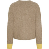 MARTA DU CHATEAU Marta du Chateau Damen strick MdcCalla KNA052 Knit Fango/YellowW057