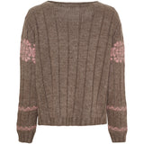 MARTA DU CHATEAU Marta du Chateau Damen strickjacke MdcBruna 8154 Restudsalg Fango/Rose