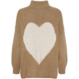MARTA DU CHATEAU Marta du Chateau Damen strickjacke MdcCedar 9232 Restudsalg Light Camel/Panna