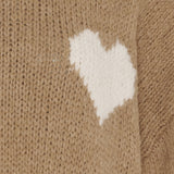 MARTA DU CHATEAU Marta du Chateau Damen strickjacke MdcCedar 9232 Restudsalg Light Camel/Panna