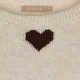 MARTA DU CHATEAU Marta du Chateau Damen strickjacke MdcClover 9582 Knit Beige
