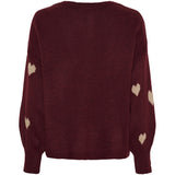 MARTA DU CHATEAU Marta du Chateau Damen strickjacke MdcClover 9582 Restudsalg Bordeaux