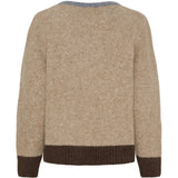 MARTA DU CHATEAU Marta du Chateau Damen strickjacke MdcElora KN8031 Restudsalg Camel Denim
