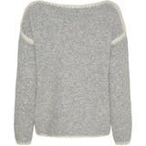 MARTA DU CHATEAU Marta du Chateau Damen strickjacke MdcLinette KN8032 Restudsalg LightGreyW002