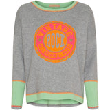 MARTA DU CHATEAU Marta du Chateau Damen sweatshirt MdcRachelle 6575/B Sweatshirt Grigio/Verde