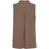 MARTA DU CHATEAU Marta du Chateau Damen top MdcMalene 258356 Restudsalg Cold brown
